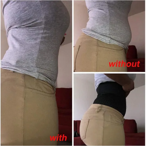 Vista 5 de Corsé de entrenamiento de cintura para mujer, moldeador de cuerpo, control de abdomen con ganchos ajustables