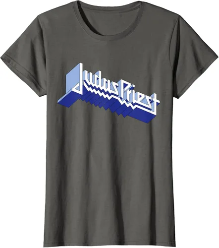 Vista 6 de Judas Priest - Camiseta con logotipo de Defender, Negro