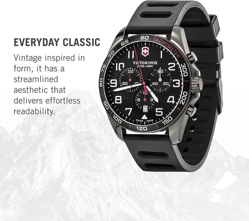 Vista 3 de Victorinox Reloj Swiss Army Heritage Reloj suizo de alta calidad para hombre Reloj de pulsera analógico de acero inoxidable Gran regalo