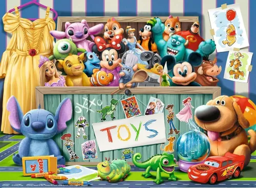 Vista 2 de Ravensburger Disney Pixar Multicharacter - Rompecabezas XXL de 100 piezas para niños a partir de 6 años