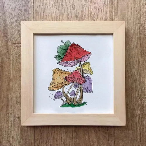 Vista 5 de Sellos transparentes de hongos para hacer tarjetas y decoración de álbumes de fotos, hojas de flores, palabras, sellos de goma transparente, sello