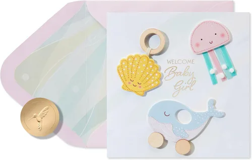 Vista 6 de Papyrus Hello Kitty - Tarjeta de baby shower (Sweet Moments To Come)