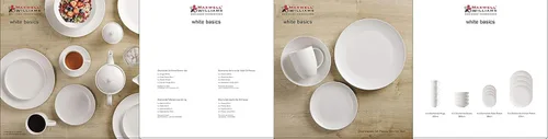 Vista 3 de Maxwell Williams DV0032 White Basics - Vajilla (porcelana), 16 piezas, color blanco