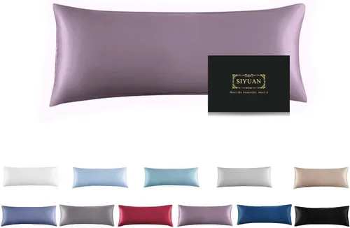 Vista 30 de Funda de almohada de seda de morera para cabello y piel - Funda de almohada de seda refrescante con cremallera oculta, de doble lado, suave