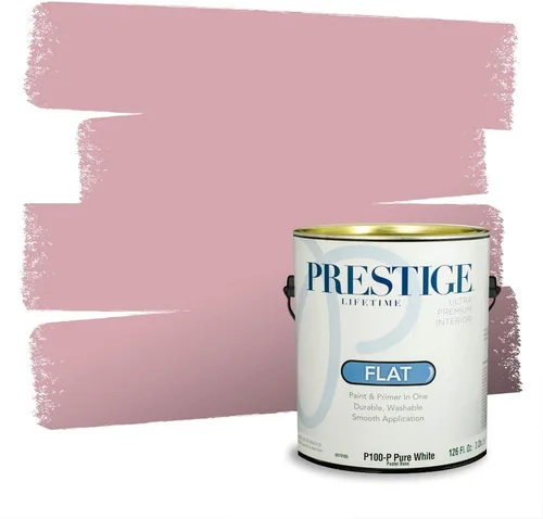 Vista 495 de Prestige Paints Pintura exterior e imprimación en uno, 1 galón, plano, coincidencia comparable de Valspar* Amber Rose*