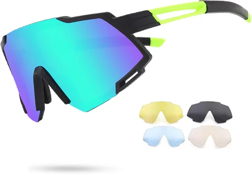 Vista 10 de Youth Viper Polarized Sunglasses for Kid Boys Girls Age 10-15 4 Interchangeable Lenses UV400 Glasses for Cycling Baseball