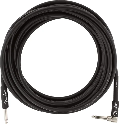 Vista 25 de Fender Cable de instrumento original de 18.6 pies, recto, negro, 1 paquete