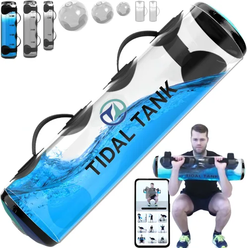 Vista 11 de Tidal Tank Tube - La bolsa Aqua Bag original - Bolsa de peso de agua de hasta 49 libras - Bolsas de arena ajustables para entrenamiento alternativo