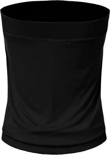 Vista 3 de DOUBLJU - Top de tubo elástico plisado natural para mujer con banda elástica con talla grande