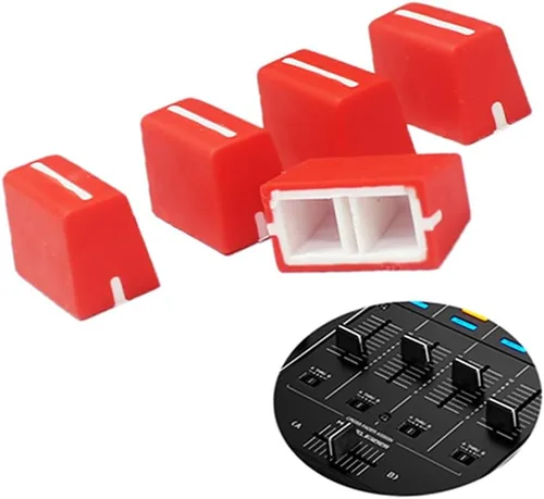 Vista 10 de 5 piezas de botones de control deslizante universales, tapas de control deslizante de repuesto para DJ Controller Mixer Console Pioneer Pioneer DJM