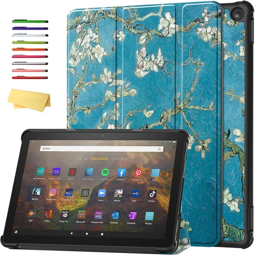 Vista 58 de Funda para Amazon Kindle Fire HD 8 y Fire HD 8 Plus (12ª/10ª generación, versión 2024/2022/2020) de 8 pulgadas, UUcovers con soporte triple