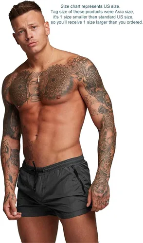 Vista 2 de TONLEN - Bañador para hombre con bolsillos con cremallera