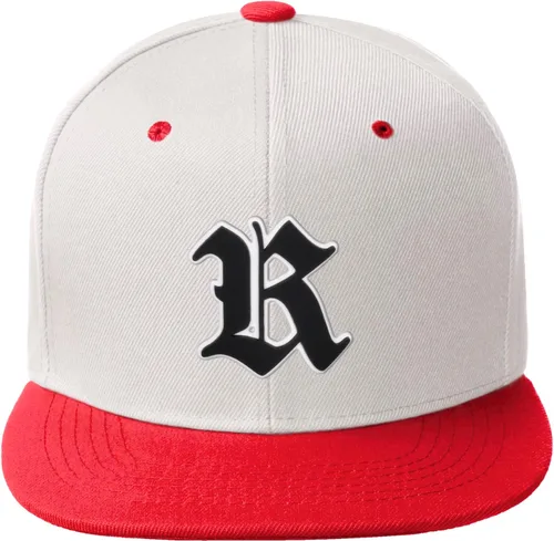 Vista 1491 de Daxton Gorra clásica con visera de billete plano con letras del alfabeto inglés antiguo de la A a la Z