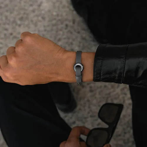 Vista 4 de MVMT Circuit - Pulsera de cuero para hombre