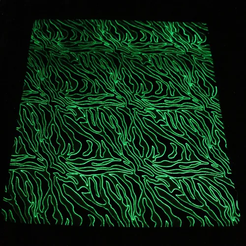 Vista 2 de Alfombra luminosa que brilla en la oscuridad para dormitorio, sala de estar, única, suave, lavable, moderna, alfombra de interior para dormitorio