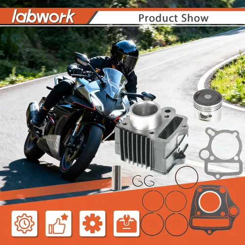 Vista 2 de labwork Kit de Reemplazo de Cilindro y Pistón de 50cc para Honda Z50 XR50 CRF50