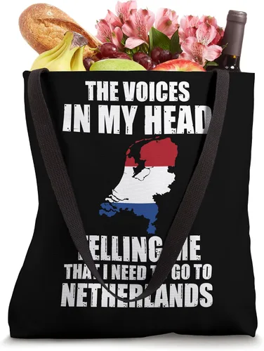 Vista 4 de voices teling me that i need to go Netherlands dutch Tote Bag