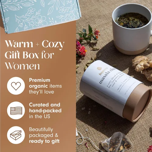 Vista 2 de Unboxme Get Well Soon - Cesta de regalo reconfortante para mujeres, caja de cuidado personal calmante con calcetines esponjosos, taza de cerámica