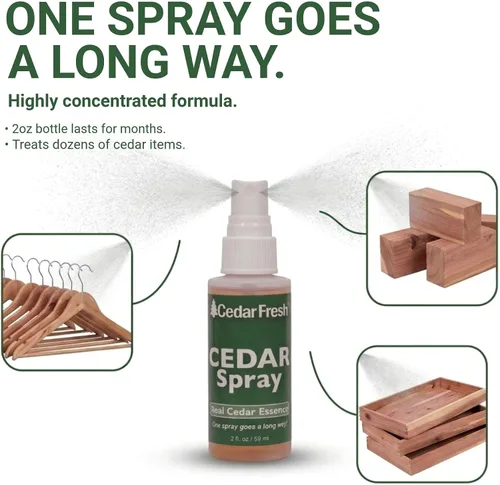 Vista 4 de Household Essentials CedarFresh Spray de Poder de Cedro, 2 onzas