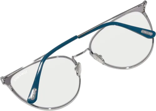 Vista 6 de Tom Ford Gafas graduadas FT 5840 -B 087 Shiny Teal, t LogoBlue Block Lentes