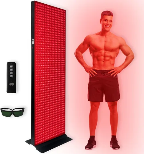 Vista 14 de Dispositivo de terapia de luz roja para cuerpo completo, 630 nm, 660 nm, 810 nm y 850 nm, panel LED de grado clínico de doble chip de infrarrojo