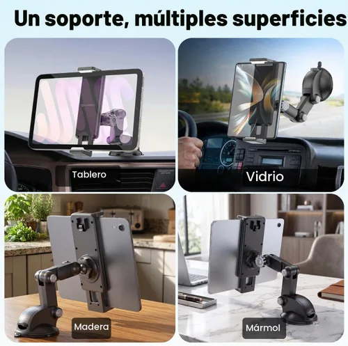 Vista 6 de Soporte universal para salpicadero de parabrisas de coche