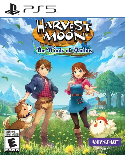 Vista 5 de Harvest Moon The Winds of Anthos For PS5 with BONUS 7" Sleepy Cow Plush and Collar Charm