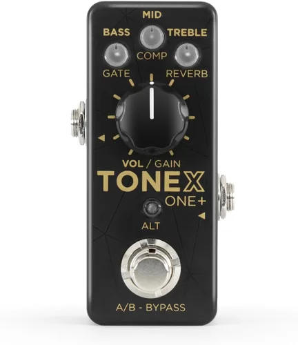 Vista 4 de IK Multimedia TONEX ONE+ AI - Amplificador de guitarra y pedal de efectos con edición inalámbrica Bluetooth, control MIDI, interfaz de audio USB