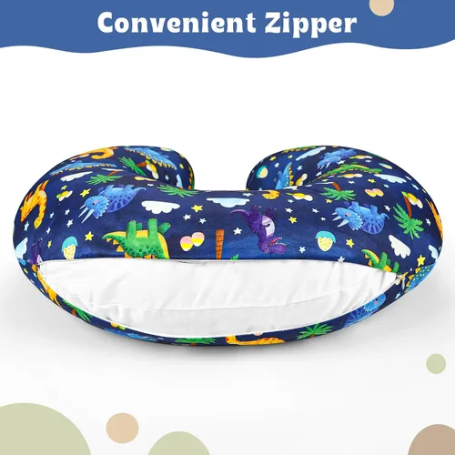 Vista 7 de Hooyax Funda de almohada de lactancia impermeable para bebé, fundas elásticas para almohadas de lactancia materna, adorable funda de almohada