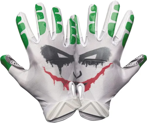 Vista 56 de Battle Sports - Guantes de fútbol americano para receptor abierto con dorso de mano, ultraadherentes y con agarre, antideslizantes, para adultos