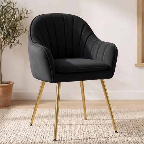Vista 11 de Vanity Chair, White Vanity Chair with Back, Comfy Makeup Chair for Bedroom Beige
