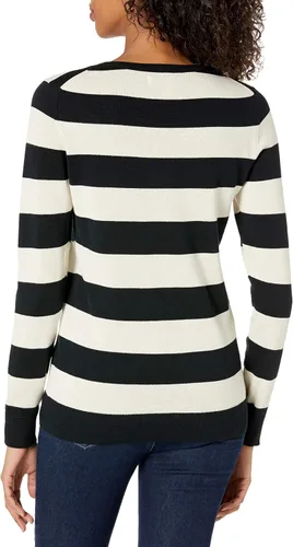 Vista 3 de Tienda Essentials Women's Long-Sleeve Lightweight Crewneck Sweater (Available in Plus Size)