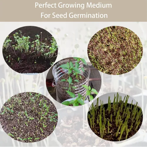 Vista 6 de Vermiculita gruesa natural de 10 cuartos para plantas, mezcla mineral orgánica para macetas, hidroponía, terrarios, orquídeas, hongos o hábitats