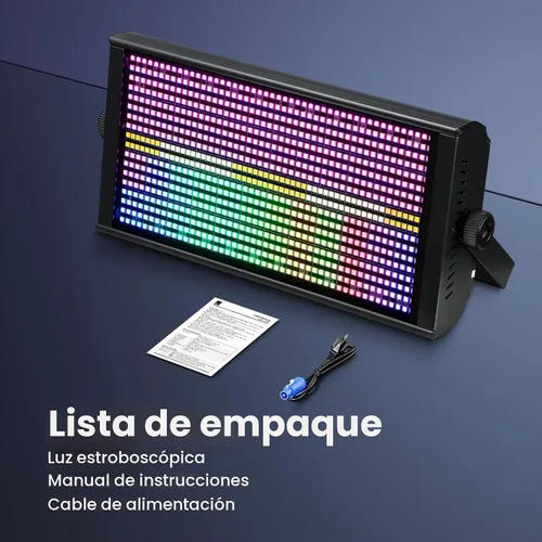 Vista 9 de Betopper LF4808 - Luz de efecto estroboscópico de matriz de 260 W, LED RGBW, 1 paquete