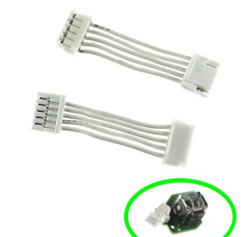 Vista 4 de Replacement 2PCS 3D Analog Joysticks Module Connect Cable Flex Cable for Wiiu WII U Pad