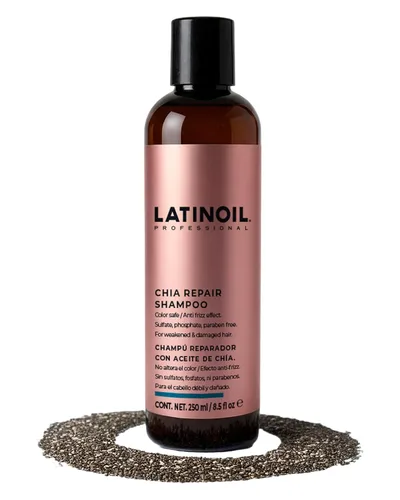Vista 11 de LATINOIL Chia - Acondicionador reparador de cabello sin parabenos ni sulfatos, tratamiento natural con queratina para dañados, tratados