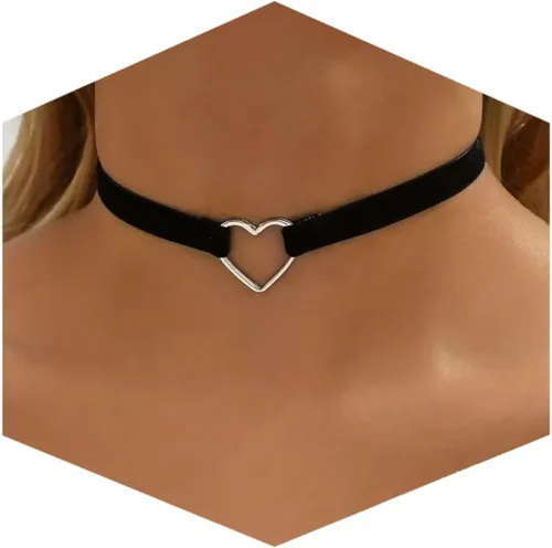 Vista 24 de Fesciory Black Necklace for Women, Adjustable Daily Goth Jewelry Gift Negro 1
