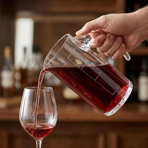 Vista 6 de Decantador de vino con escala elegante dispensador para el hogar