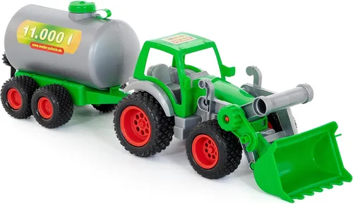 Vista 4 de Polesie Polesie8794 Farmer Technic Tractor con cargador frontal y vehículos de juguete, multicolor