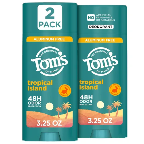 Vista 14 de Tom's of Maine Clean Coast Desodorante Natural Sin Aluminio Para Mujeres y Hombres Se Aplica Transparente Protección Contra Olor y Humedad