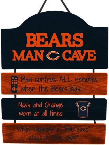 Vista 21 de NFL Team Logo Mancave Man Cave Hanging Wall Sign