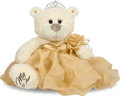 Vista 12 de 20" Quince Anos Quinceanera Last Doll Osito de peluche con vestido (pieza central) B16831-29 (rubor)