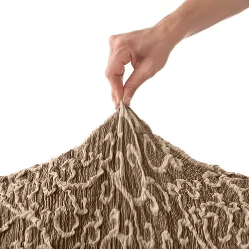 Vista 7 de PAULATO BY GA.I.CO. Funda para silla, funda para sillón, funda de tela de algodón, 1 pieza, protector de muebles elástico, elegante, colección 3D