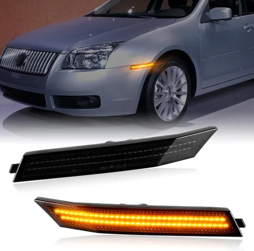 Vista 8 de Gempro - Luces LED para parachoques delantero lateral para Ford Fusion 2010-2012, lámparas de señal de estacionamiento, accesorios Ford Fusion, luz