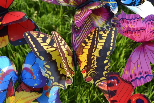 Vista 4 de FENELY Mariposa Jardín Estacas Decoraciones Al Aire Libre 3D Mariposas Césped Decorativo Patio Decoración Accesorios Adornos PVC Jardinería Arte