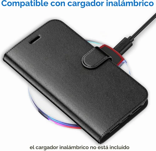 Vista 6 de JETech Funda tipo cartera para iPhone 11, color negro