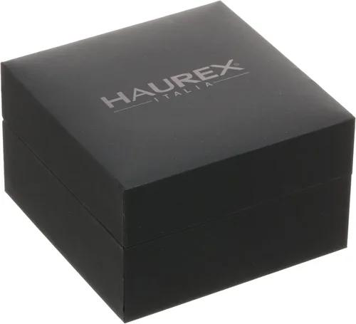 Vista 3 de Haurex Italy 3N503UBB Acros Reloj de hombre con correa de goma azul recubierto de iones de acero inoxidable con revestimiento iónico negro