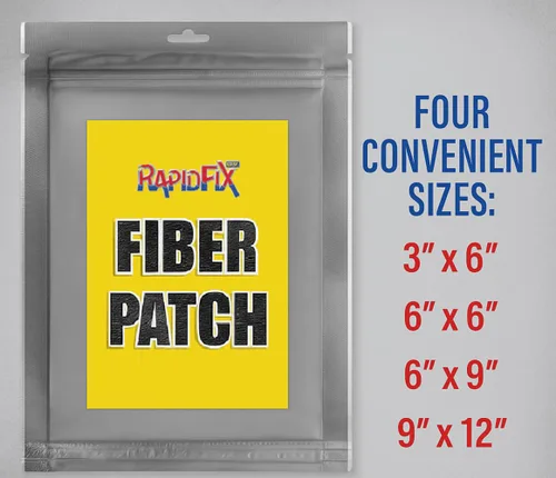 Vista 2 de RapidFix UV Parche de reparación de fibra 3x6 pulgadas
