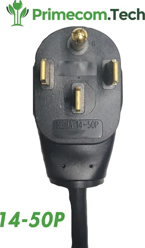 Vista 6 de PRIMECOM - Estación de carga de pared inteligente para vehículos eléctricos de 32 amperios, nivel 2, EVSE, 220/240 voltios, cargador eléctrico