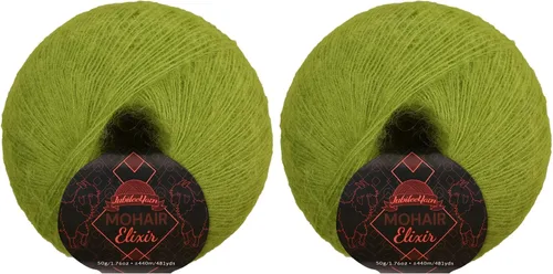 Vista 55 de JubileeYarn Mohair Elixir Yarn - 50g/Skein Baby Wool Blend - Cosmopolitan - 1 Skein